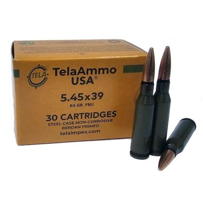 TelaAmmo 5.45x39mm 65gr Steel Case FMJ 1500rd Case