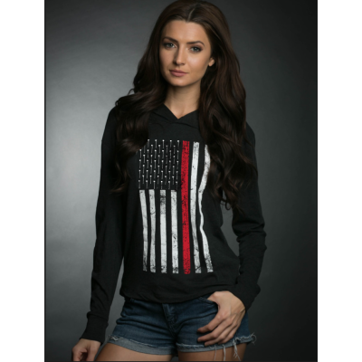Maiden Lifestyle Thin Red Line Unisex Hooded Shirt
