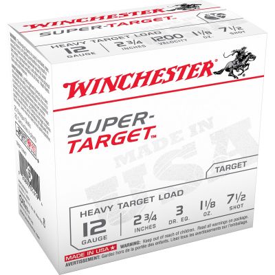 Winchester Super Target Heavy 12ga 2.75" 1 1/8oz #7.5 250rd Case