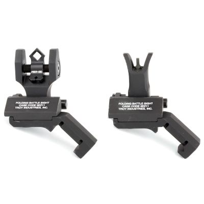 TROY Industries, 45 Degree Battle Sight, Fits Picatinny, Black, M4 Front Sight and Dioptic Rear