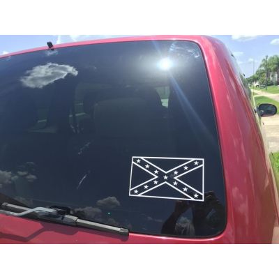 Confederate Flag Truck Decal