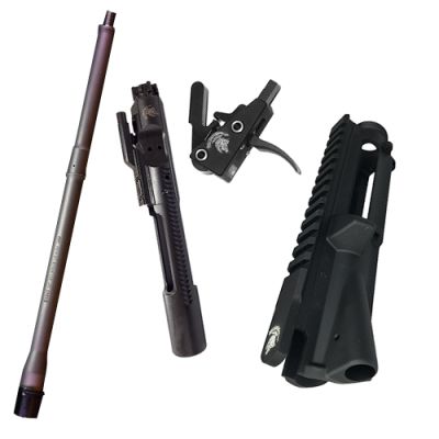 Tactical Shit AR Builders Bundle - Stripped Upper, Kirgin 16" .223 wylde Barrel, Bolt Carrier Group,and Bang Switch Drop-in Trigger