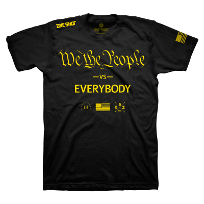 One Shot Industries We the People VS. Everybody Mens Tshirt