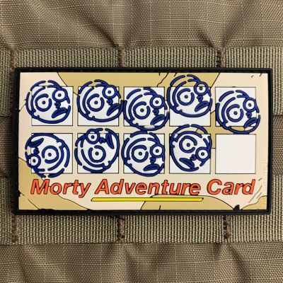 "Rick and Morty Adventure card" Morale Patch
