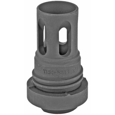 Yankee Hill Machine Co, Mini QD Flash Hider, Matte Black, 5/8X24 Thread, Fits Turbo T2, Turbo K, Resonator, Resonator R2, Resonator K, Nitro .30, All Phantom .30 caliber