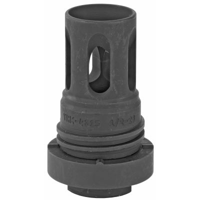Yankee Hill Machine Co, Mini QD Flash Hider, Matte Black, 1/2-28" Thread, Fits Turbo T2, Turbo K, Resonator, Resonator R2, Resonator K, Nitro .30, All Phantom .30 caliber